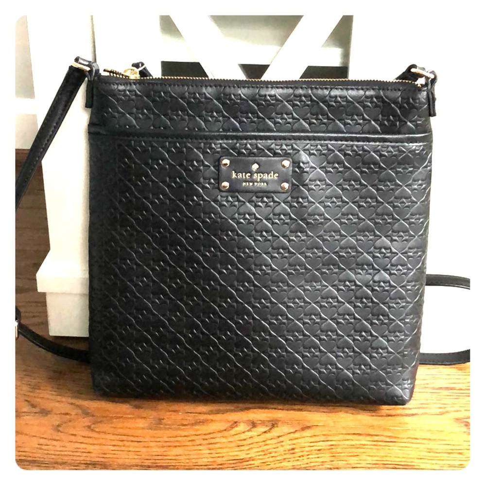 Black, Kate Spade, crossbody